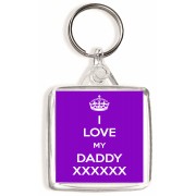 I Love My Daddy XXXXXX - Square Keyring
