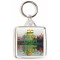 Keep Calm and Love India - Square Keyring