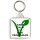 Keep Calm and Be a Vegetarian - Square Keyring