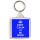 Keep Calm and Be Nice! - Square Keyring
