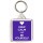 Keep Calm and Be Yourself - Square Keyring