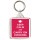 Keep Calm and Carry On Cooking - Square Keyring
