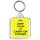 Keep Calm and Carry On Cycling - Square Keyring