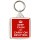 Keep Calm and Carry On Inputting - Square Keyring