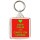 Keep Calm and Carry On Loving - Square Keyring