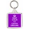 Keep Calm and Catch Dreams - Square Keyring