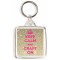 Keep Calm and Craft On - Square Keyring