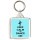 Keep Calm and Dance On - Square Keyring