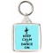 Keep Calm and Dance On - Square Keyring