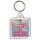 Keep Calm and Don't Stop Believing - Square Keyring