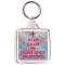 Keep Calm and Don't Stop Believing - Square Keyring