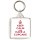 Keep Calm and Have a Cupcake - Square Keyring