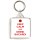 Keep Calm and Drink Bacardi - Square Keyring