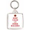 Keep Calm and Drink Bacardi - Square Keyring