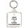 Keep Calm and Drink Champagne - Square Keyring