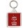Keep Calm and Drink Wine - Square Keyring