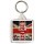 Keep Calm and Drive a Landrover - Square Keyring