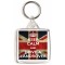 Keep Calm and Drive a Landrover - Square Keyring
