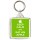 Keep Calm and Eat an Apple - Square Keyring