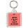 Keep Calm and Knit Along - Square Keyring