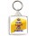 Keep Calm and Eat Cheese- Square Keyring