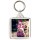 Keep Calm and Love Cats - Square Keyring