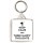 Keep Calm and Think Happy Thoughts - Square Keyring