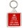 Keep Calm and Turn it Off and On Again - Square Keyring