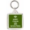 Keep Calm and Go Scouting - Square Keyring