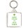 Keep Calm and Hug Trees - Square Keyring