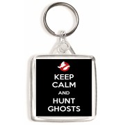 Keep Calm and Hunt Ghosts - Square Keyring