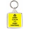 Keep Calm and Keep Farting - Square Keyring