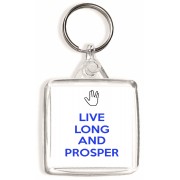 Live Long and Prosper - Square Keyring