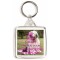 Keep Calm and Hug Your Old English Sheepdog - Square Keyring