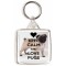 Keep Calm and Love Pugs - Square Keyring