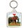 Keep Calm and Love Elephants - Square Keyring