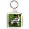 Keep Calm and Love Your Jack Russell - Square Keyring
