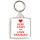 Keep Calm and Love Grandad - Square Keyring