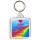 Keep Calm and Love Life - Square Keyring