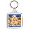 Keep Calm and Love Labradors - Square Keyring