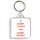 Keep Calm and Love Music - Square Keyring