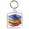Keep Calm and Love School - Square Keyring