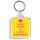 Keep Calm and Love Swimming - Square Keyring