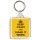 Keep Calm and Make it Work - Square Keyring
