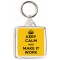 Keep Calm and Make it Work - Square Keyring