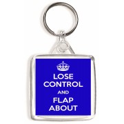 Lose Control and Flap About - Square Keyring