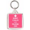 Keep Calm and Nurse On - Square Keyring