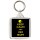 Keep Calm and Om Nom - Square Keyring