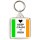 Keep Calm I'm Irish - Square Keyring