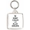 Keep Calm and Play Drums - Square Keyring